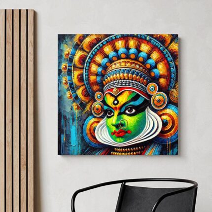 Kathakali Face Wall Painting