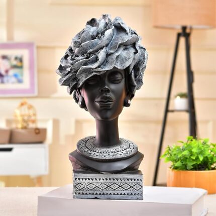 Graceful Afro-Inspired Woman Figurine